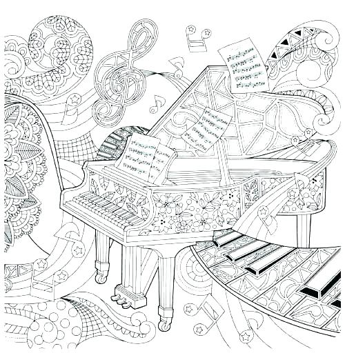 500x512 Coloring Pages Music Music Coloring Pages Music Coloring Page