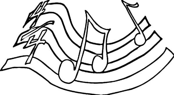 600x328 Play Your Song With Music Notes Coloring Page