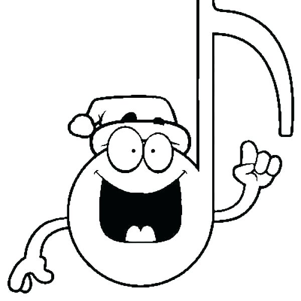 600x600 Coloring Pages Of Music Notes Music Notes Coloring Page Music