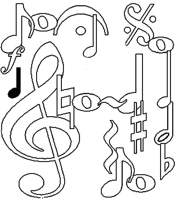 Music Notes Coloring Pages Preschoolers at GetDrawings | Free download