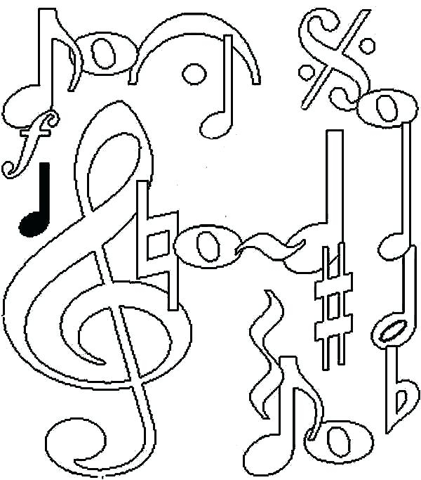 600x683 Music Coloring Pages Kids Printable Music Coloring Pages