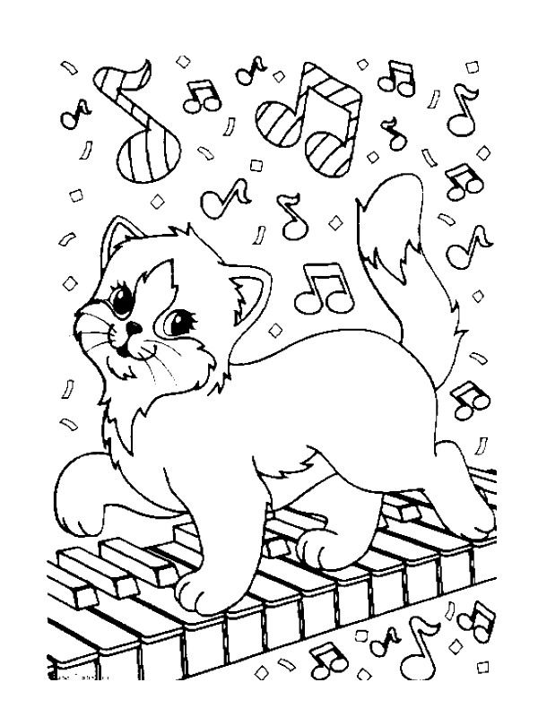 600x800 Coloring Page Musical Instruments Kids N Fun Pencil Activities