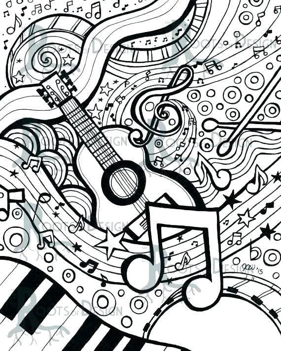 Music Symbol Coloring Pages at GetDrawings | Free download