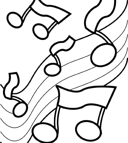540x600 Music Colouring Pages Coloring Pages
