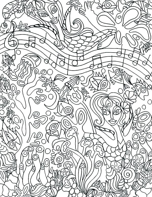 600x776 Free Music Coloring Pages Music Coloring Pages For Preschoolers