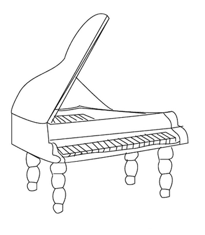 700x800 Kids Under Musical Instruments Coloring Pages