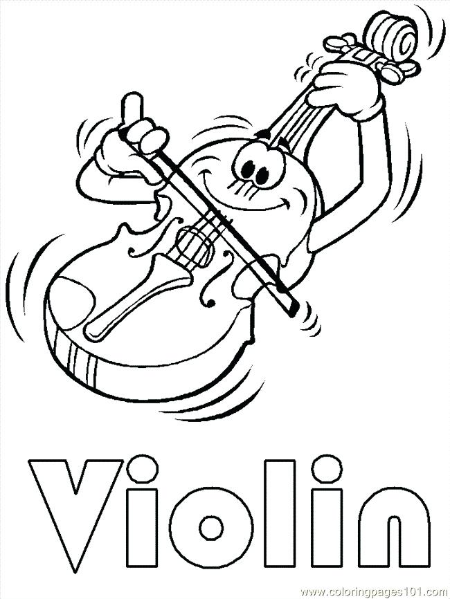 650x866 Instrument Coloring Pages Tuba Is A Musical Instruments Coloring