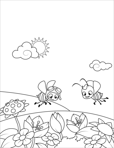 371x480 Over In The Meadow Coloring Pages