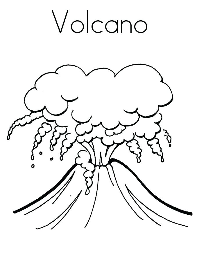 685x886 Rocks And Minerals Coloring Pages Volcano Coloring Page Rocks