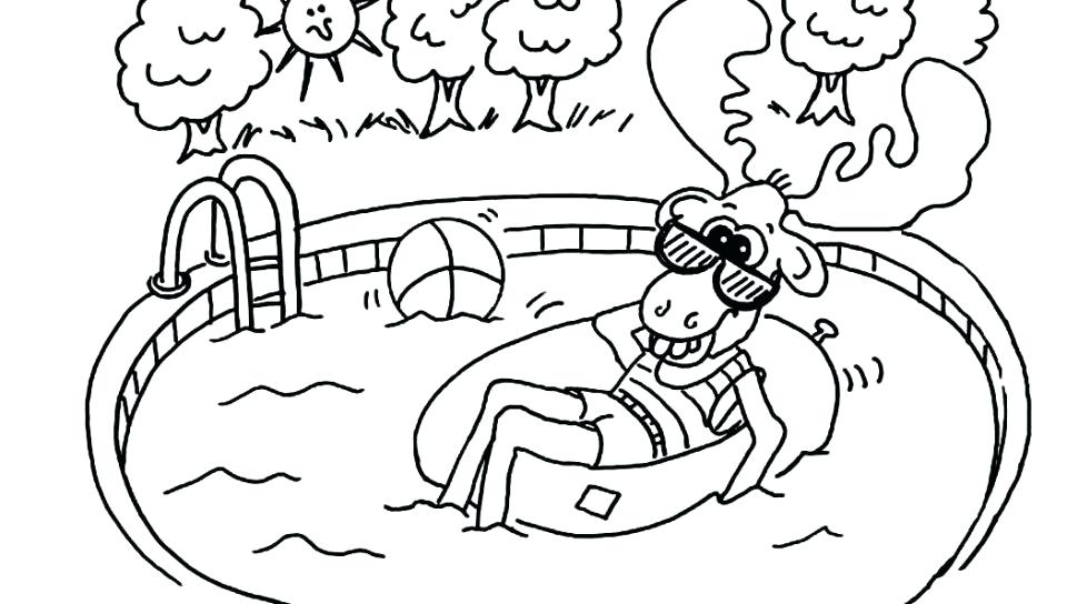 960x544 Swimming Coloring Pages Swimming Pool Coloring Pages Coloring