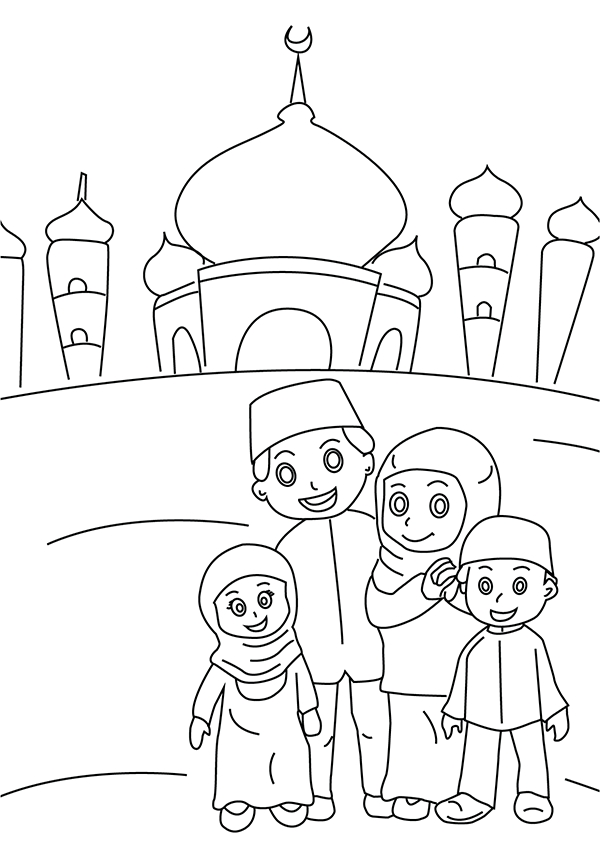 600x849 Muslim Coloring Pages Printable Ramadan Colouring Pages Ramadan