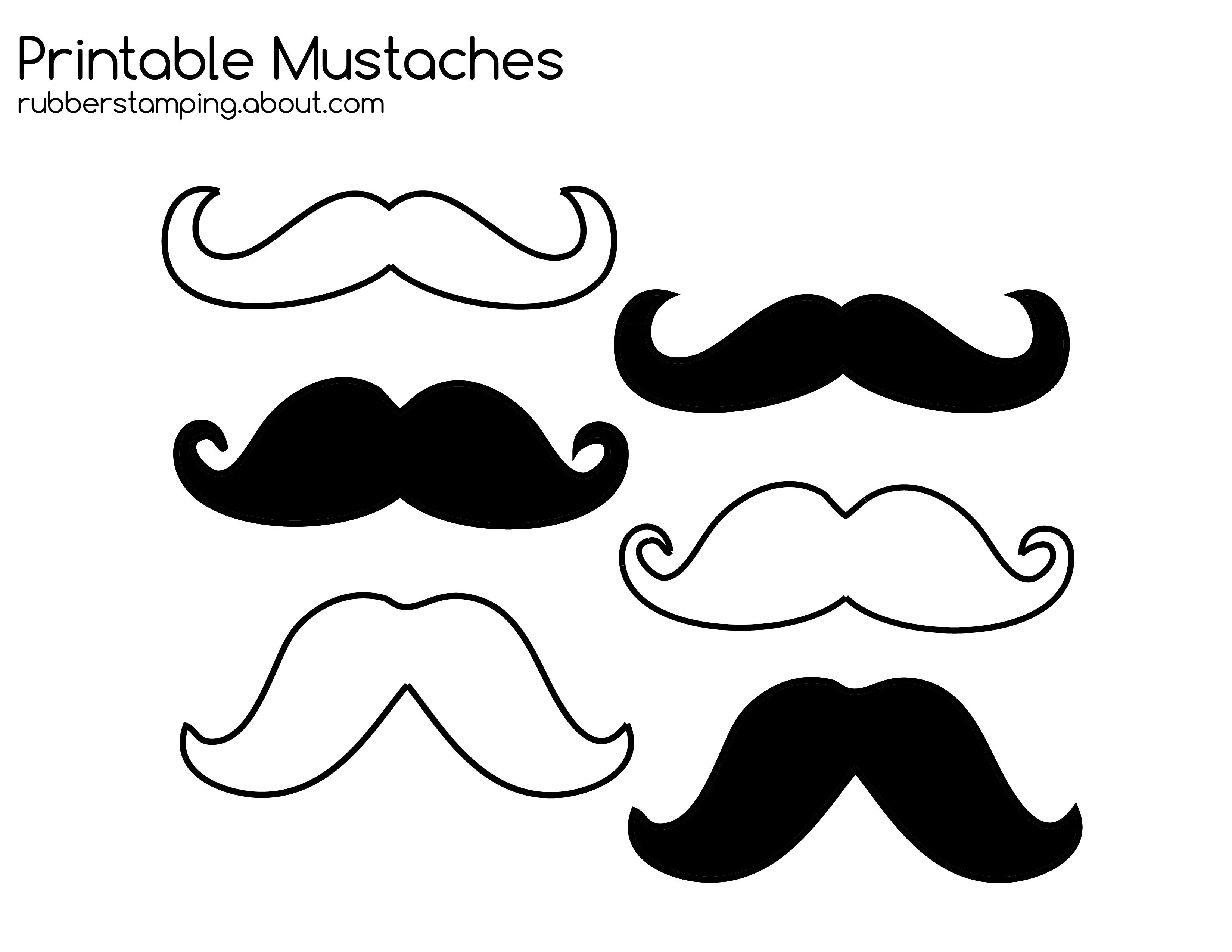 3300x2550 Crafts Mustache Coloring Page Throughout Pages