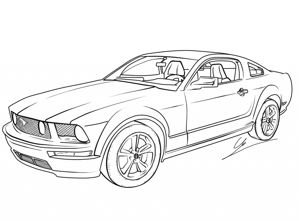 Mustang Gt Coloring Pages
