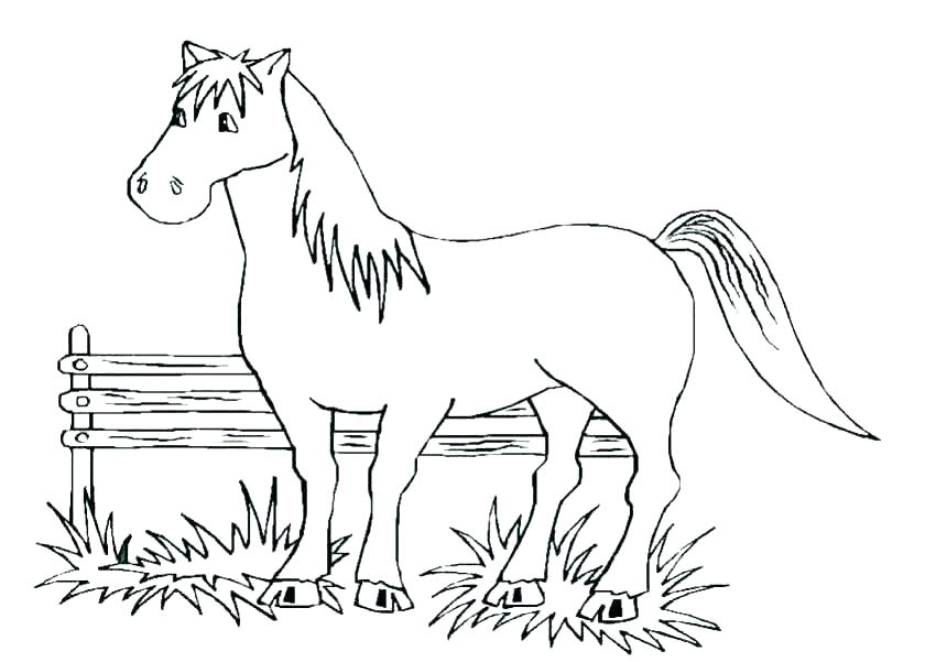 850x601 Mustang Horse Coloring Pages Horse Free Printable Mustang Horse