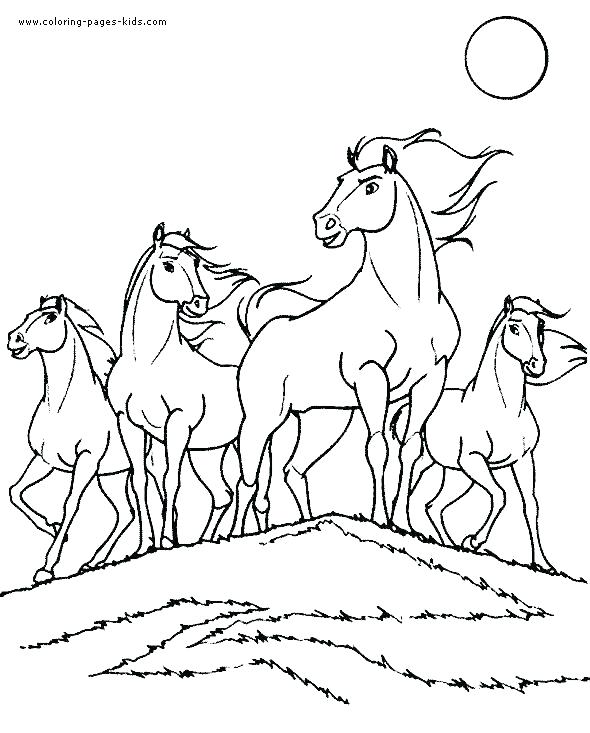 590x733 Mustang Horse Coloring Pages Horse Racing Coloring Pages Mustang