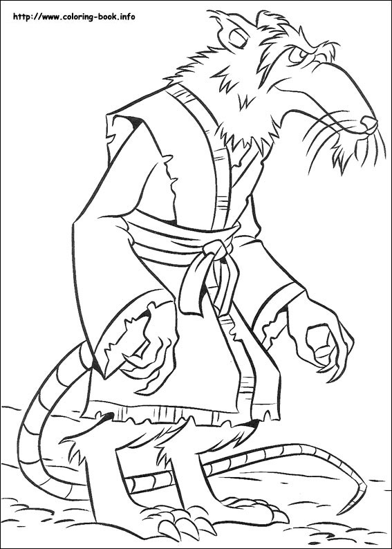 567x794 Teenage Mutant Ninja Turtles Coloring Picture