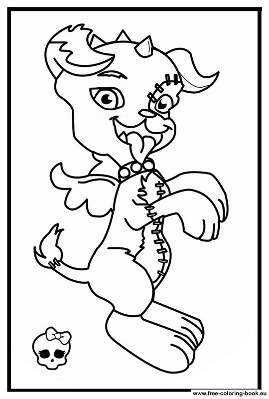540x800 Monster High Coloring Pages Coloring Pages For Girls