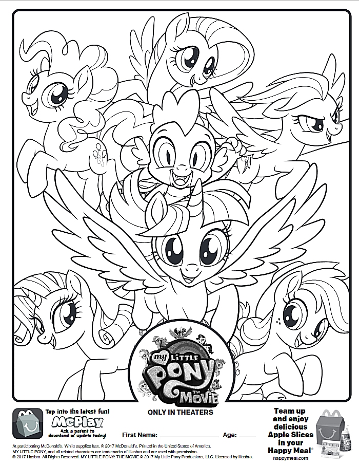 700x907 My Little Pony Movie Coloring Pages