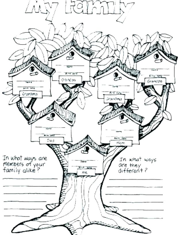 620x818 Family Tree Coloring Page Coloring Pages Of Families Coloring