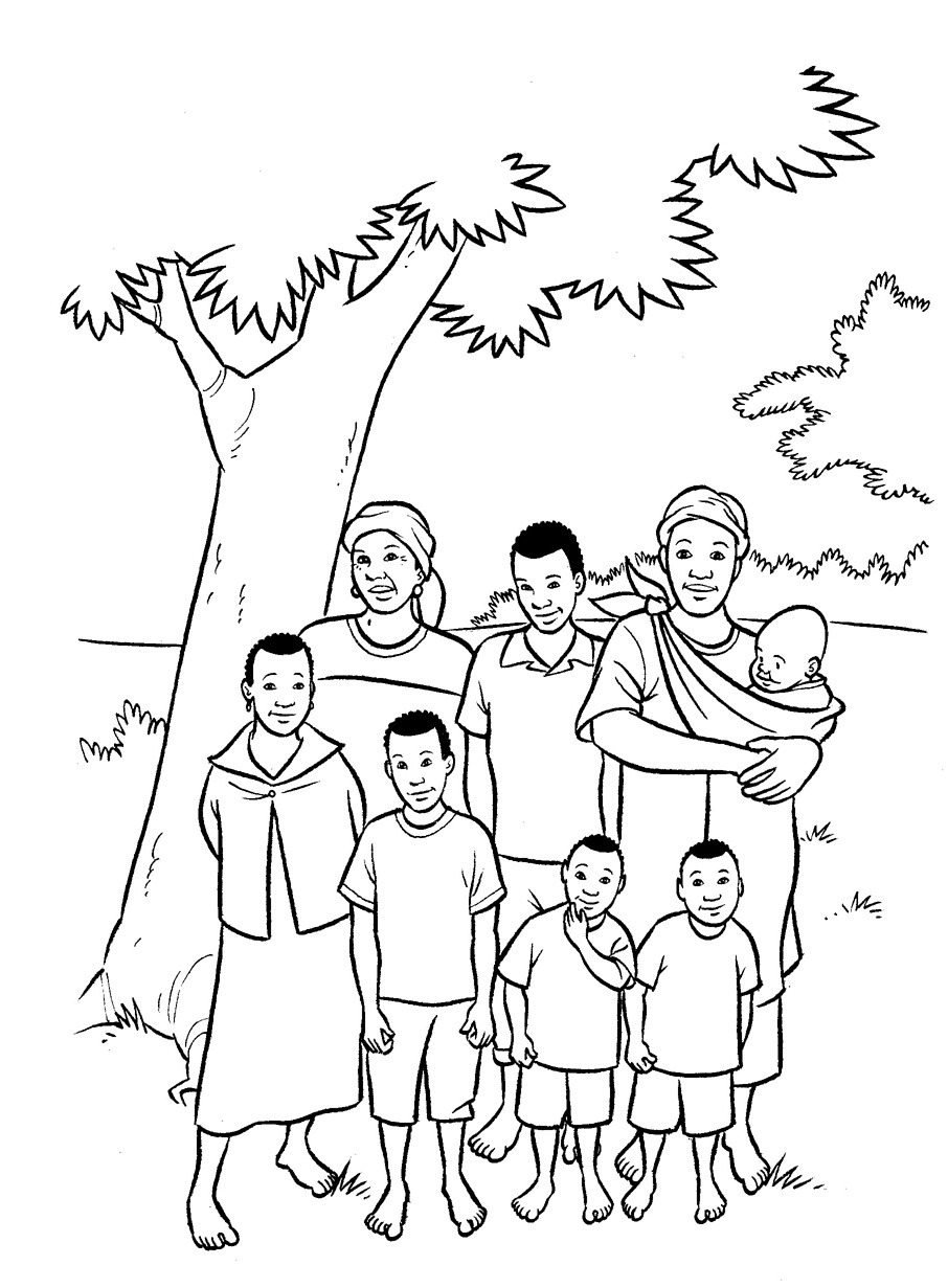 906x1231 My Family Coloring Pages