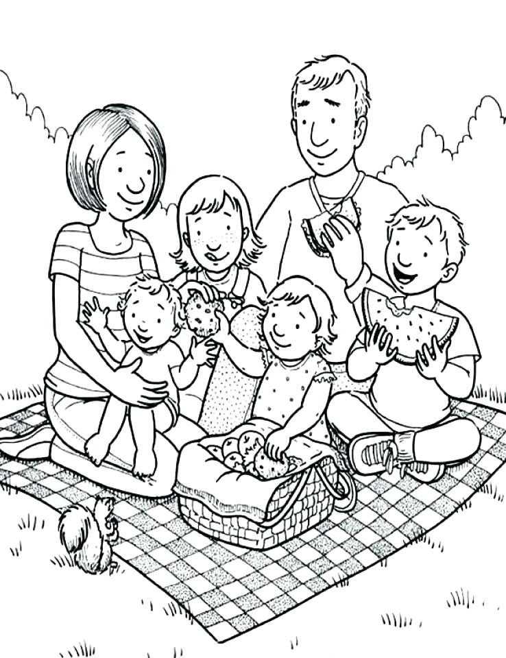738x960 Family Coloring Page