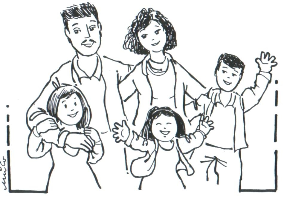 960x687 Family Coloring Pages My Family Coloring Page Tracing And Coloring