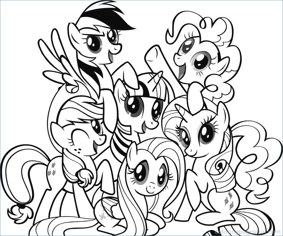960x800 My Little Pony Little Rarity Coloring Pages