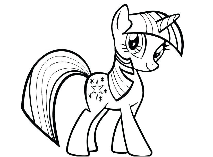 827x609 My Little Ponies Coloring Pages Professional