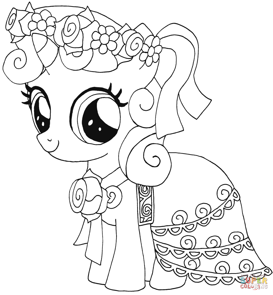1152x1242 My Little Pony Birthday Coloring Pages