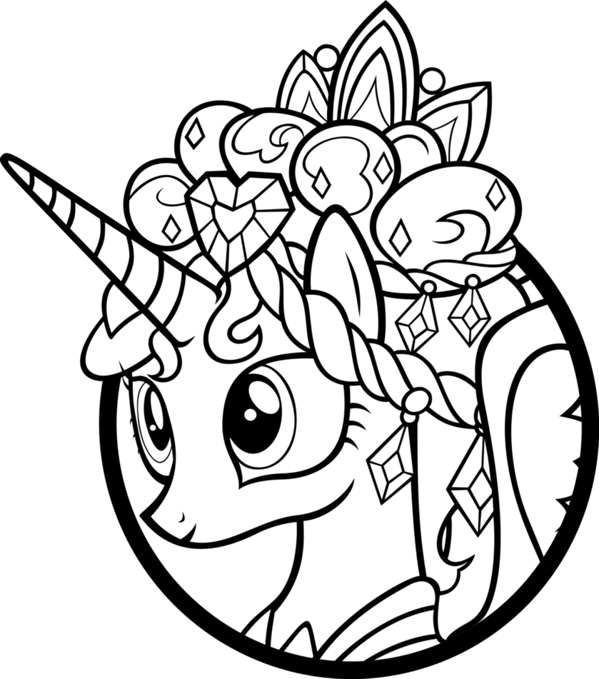 839x951 My Little Pony Princess Cadence Coloring Page