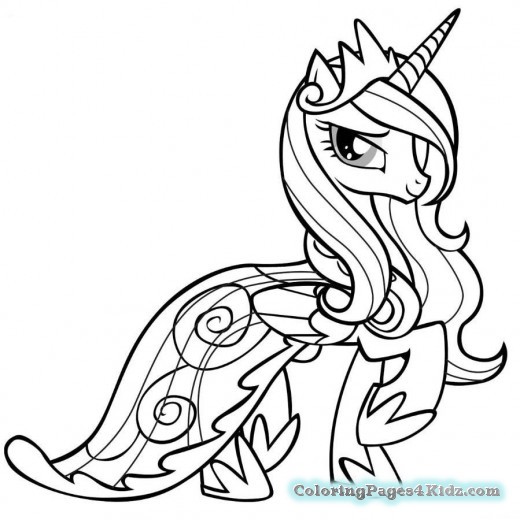 520x520 My Little Pony Princess Cadence Coloring Pages Coloring Pages