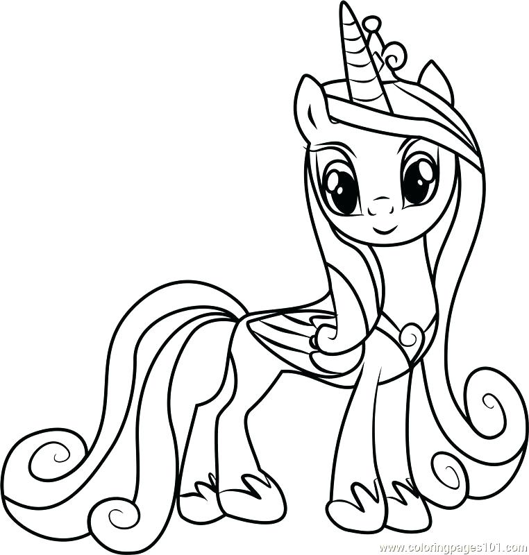 762x800 Princess Cadence And Shining Armor Coloring Pages