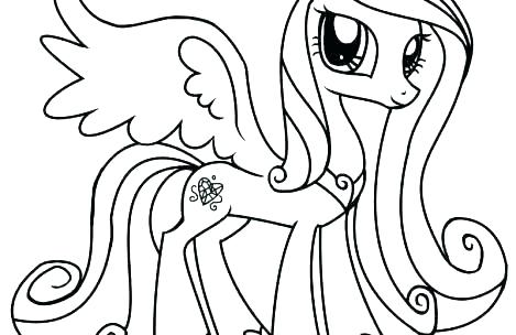 469x304 Princess Coloring Pages Online My Little Pony Princess Cadence