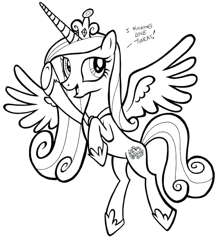 736x803 My Little Coloring Pages My Little Pony Princess Cadence Coloring
