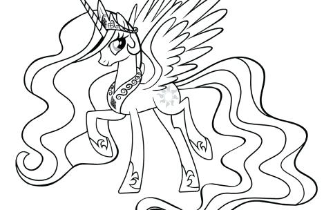 469x304 My Little Pony Coloring My Little Pony Princess Celestia Coloring