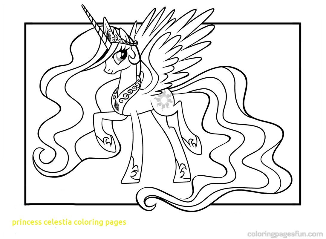 1091x800 My Little Pony Princess Celestia Coloring Page New