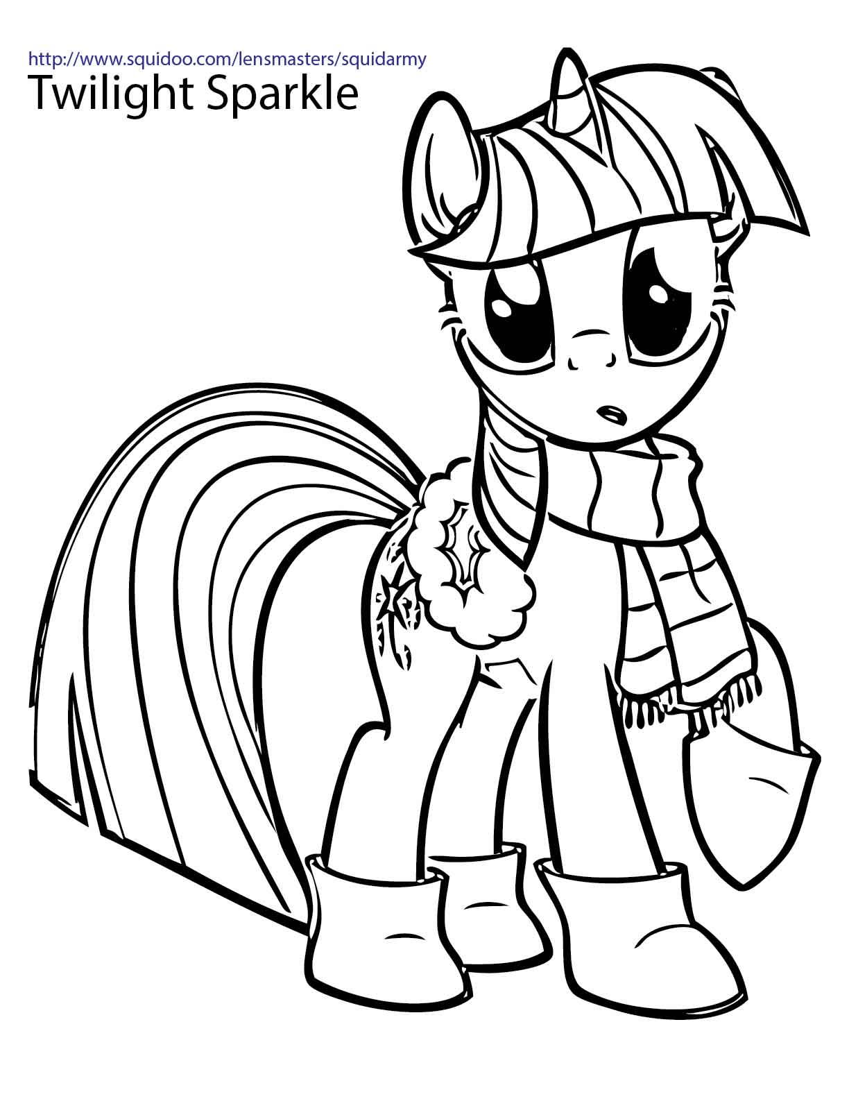 1224x1584 My Little Pony Twilight Coloring Pages