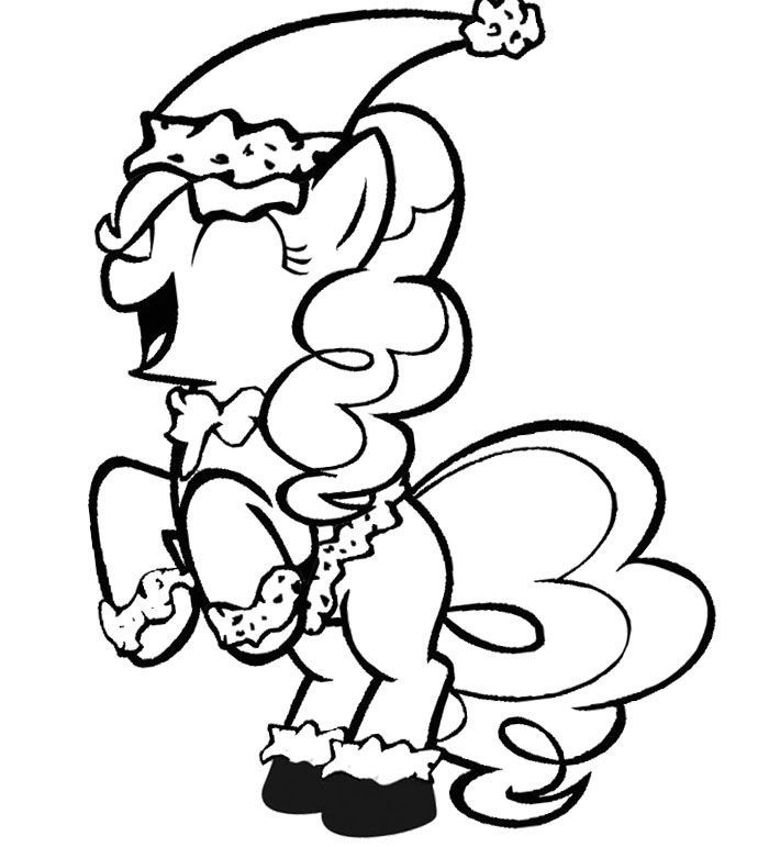 700x771 Funny My Little Pony Christmas Coloring Page My Little Pony