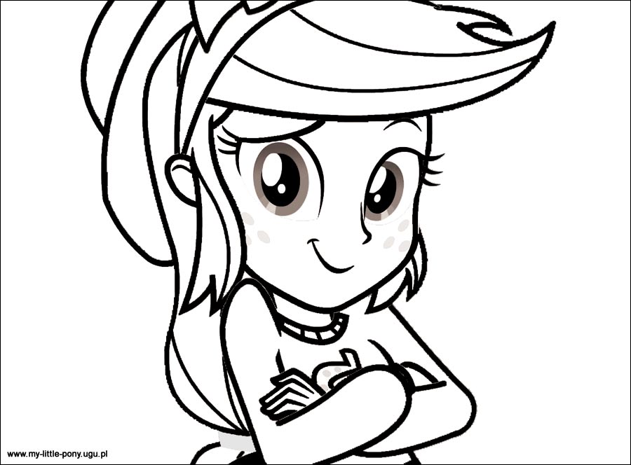 900x664 My Little Pony Equestria Girls Applejack Coloring Pages