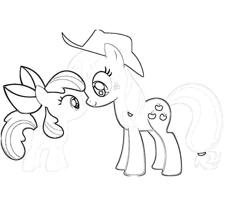 800x667 Applejack Coloring Page