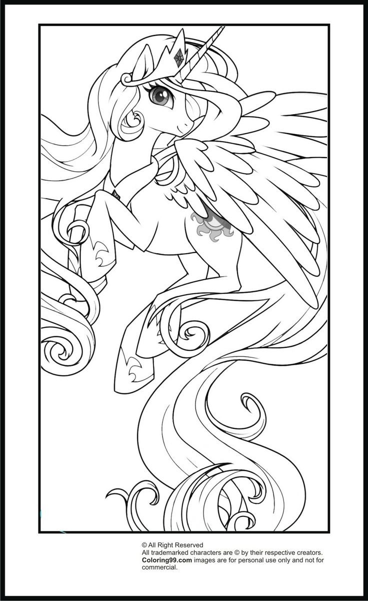 736x1201 My Little Pony Coloring Pages Princess Luna And Celestia Copy