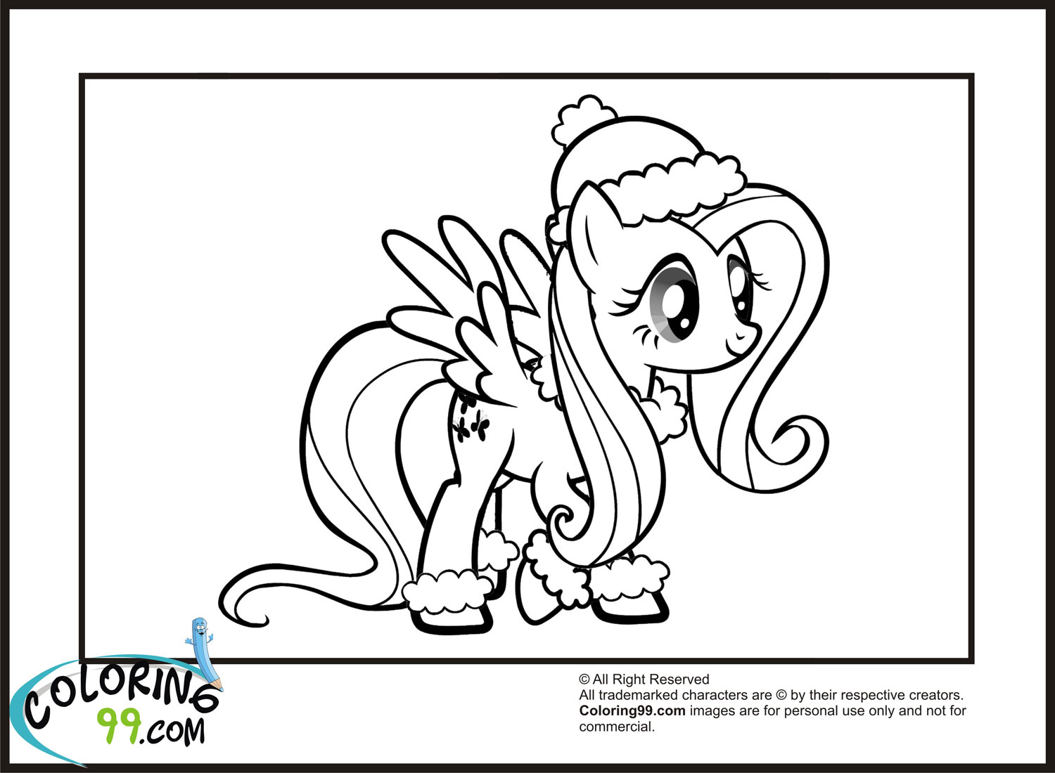 1500x1100 My Little Pony Fluttershy Coloring Pages Team Colors
