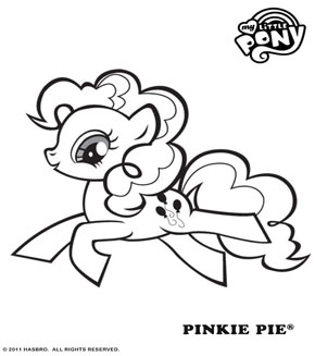 290x327 My Little Pony Pinkie Pie Coloring Pages
