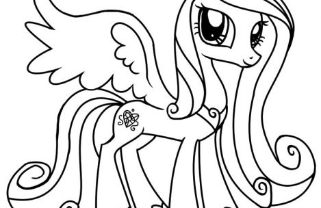 469x304 My Little Pony Coloring Pages Princess Cadence Just Colorings