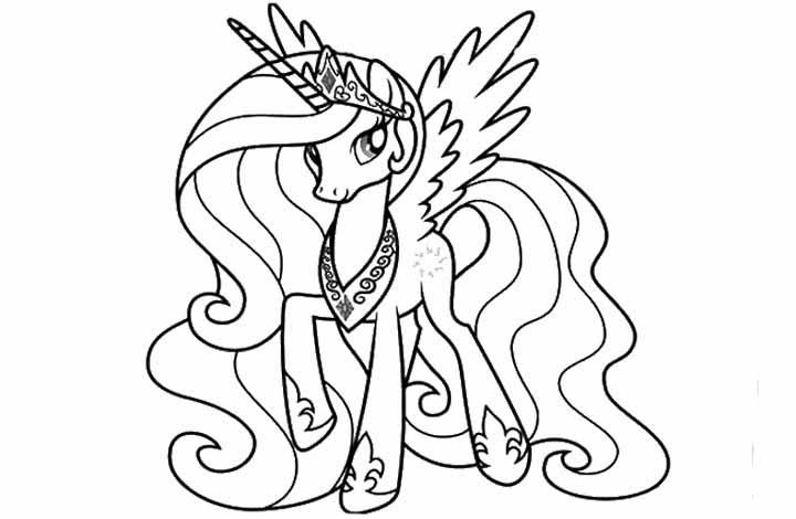 720x470 My Little Pony Princess Coloring Pages