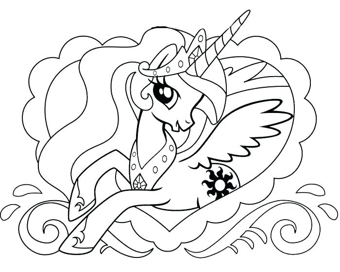700x561 My Little Pony Princess Coloring Pages