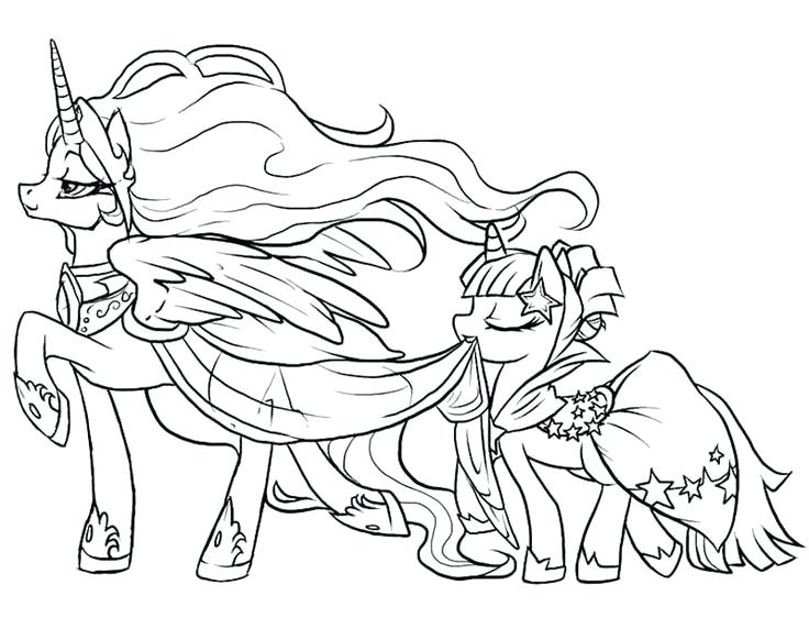 736x572 My Little Pony Coloring Pages Princess Celestia My Little Pony