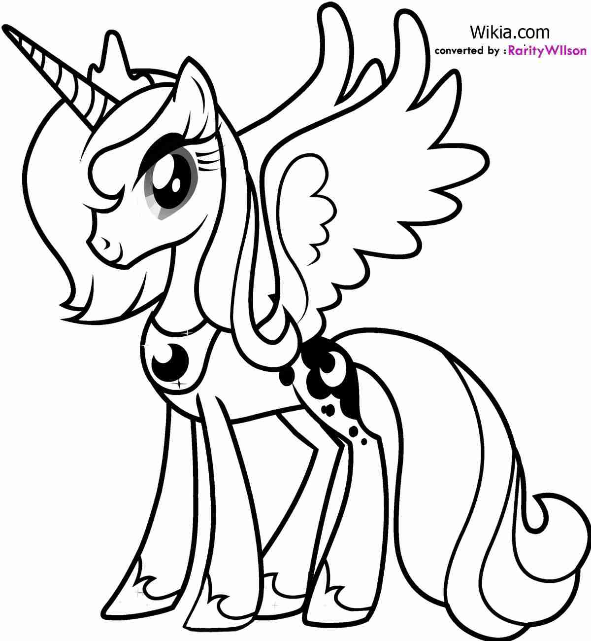 1200x1300 My Little Pony Coloring Pages Princess Luna Filly Free Sheets