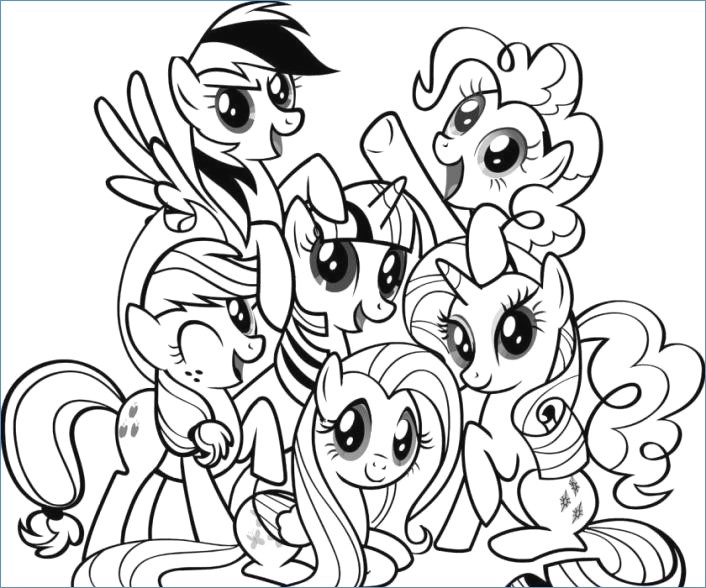 706x588 My Little Pony Coloring Pages Fluttershy