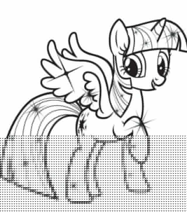 640x725 My Little Pony Coloring Twilight Sparkle And Friends My Little